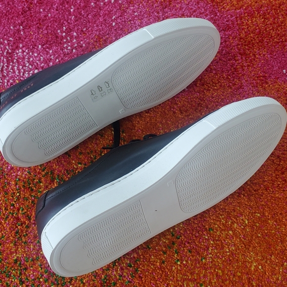 Sz 37 Woman by Common Projects Made in Italy Original Achilles Low Black Leather - Picture 3 of 5